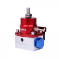 Osias Universal Adjustable Fuel Pressure Regulator Kit 160 Psi Gage An6 Fitting Connectors Red Sliver A