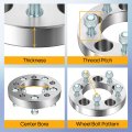 5x4 Wheel Spacers Adapters 2 5 Inch Real Forged With 12x1 5 Threadsize 70 5mm Hub Bore Fits 1979-1985 For Riviera 2pcs