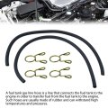 5 5mm Fuel Tank Gas Line Hose Kit Clip For Honda Ct70 Ct70h Ct90 110 Atc 200