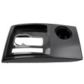 Dasbecan Carbon Fiber Center Console Shifter Bezel Gear Panel Cover Cup Holder Trim For Toyota Tacoma 2005-2015 Color Shift 