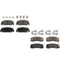 Brake Pads For Oldsmobile Alero 1999 To 2004 Front And Rear 4 Wheel Set Fwd Replacement 18025186 18029844 Surestop Pro Line 