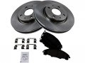 Front Ceramic Brake Pad And Rotor Kit Compatible With 2008-2011 Ford Focus 