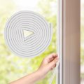 Weather Stripping Door Seal D Type Epdm Foam Rubber Strip For Doors And Windows Soundproofing Gap Collision Avoidance 52 Ft 