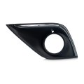 Fog Light Bezel For Mitsubishi Outlander 2016 2017 2018 Front Driver Side Replacement Mi1038122 6400g243 Black Plastic Standard 