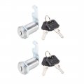 Uxcell Cabinet Drawer Cam Lock 1-1 8 Cylinder Length With No 1 Fits On 7 Max Thickness Panel Keyed Alike 2pcs