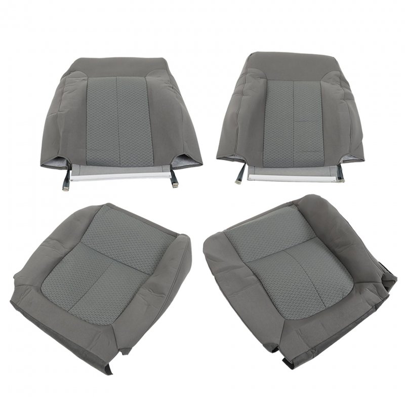 Gray Cloth Seat Cover Replacement For 2011 2012 2013 2014 F150 Front Driver And Passenger Bottom Lean Back 4 Piece Set Custom