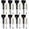 Aintier Ignition Coil Coils Iridium Spark Plugs Uf622 Ford For F-150 5 0l