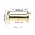 Uxcell Door View Solid Brass 220-degree Viewer With Cover For 1-3 8 To 2-3 Inch Thick Doors Polished Gold Finish 2 Pcs