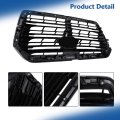 Front Upper Grille Chrome Frame And Black Straight Trim Replacement For Ascent 2019 2020 2021 2022 91121xc01a