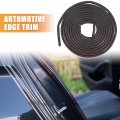 X Autohaux 13ft 4 Meter Automotive Edge Trim D-shape Rubber Weather Striping Door Seal Strip Stripping Guard For Cars