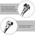 Podger Spanner Maso 19x21mm Hexagon Scaffold Ratchet Podgers Spanners Stainless Steel Double Head Pointed Handle