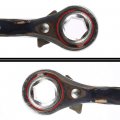 Podger Spanner Maso 19x21mm Hexagon Scaffold Ratchet Podgers Spanners Stainless Steel Double Head Pointed Handle
