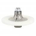 Raizi Diamond Hand Profiler Router Bits White Nylon Cover For Granite Countertop Demi-bullnose 3 8 B10 