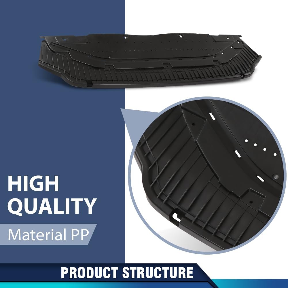 Engine Splash Shield Front Lower Bumper Grille Plate For Audi A6 And Quattro 2012 2013 2014 2015 Black Pp Part Number 4g0807611