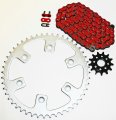 Fits Honda Cr250 R Crf450 Red Chain And Sprocket 13 48 114l
