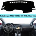 Qpwoxia Car Dashboard Cover Mat Dash Pad Carpet For Volkswagen Vw Golf 7 Mk7 2013 2014 2015 2016 2017 2018 Left Hand Drive