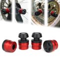 Front Rear Axle Sliders And Crash Protectors With Swing Arm Bobbins For Cb 125f Msx Grom 125 Xr150l Crf150l Aluminum Pom Red 