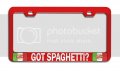 Got Spaghetti Italian Italy Rd Auto Metal License Plate Frame Tag Holder R28 