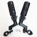 Wing Skull Zombie Shape Front Rider 1 4 Stiletto 4475 Foot Peg Clamps For Shadow Ace Magna Valkyrie Black Body Rubber Quality 