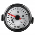 Qiilu Turbo Boost Gauge Car 2 52mm Vacuum Pressure Meter Blue Led Light 12v 30 Psi