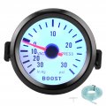 Qiilu Turbo Boost Gauge Car 2 52mm Vacuum Pressure Meter Blue Led Light 12v 30 Psi
