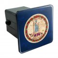 Rustic Virginia State Flag Distressed Usa Tow Trailer Hitch Cover Plug Insert