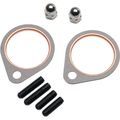 Exhaust Stud Nut And Gasket Kit With Fire Ring Gaskets Studs Lock Washers Chrome Nuts Part Number 87841 