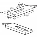 Slide-co 173966-w Tilt Latches Spring Loaded White Plastic Construction 1-3 8 Hole Centers 1 Pair