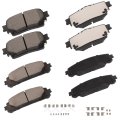 D2305 D2304 Ceramic Brake Pads Front And Rear Set For Toyota Highlander 2020 2024 Lexus Rx350 Rx350h Rx450h Tx350 Grand 