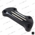Httmt Mt446-001c- Smooth Goorve Handlebar Clamp Compatible With H-d 74-06 Xl Fxr Dyna Fx Softail Black
