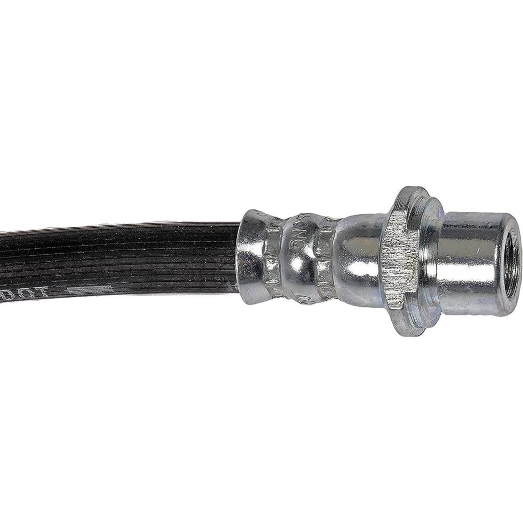 Front Brake Hose For Toyota Matrix And Corolla 2003 2008 23 5 In Length Stamped Steel Bracket Treated Fittings Black