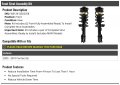 Front Strut And Coil Spring Assembly Set Of 2 Compatible With 2005-2010 Pontiac G6 Excludes Maxx Models