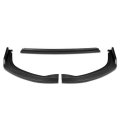 3pcs Cs2-style Car Front Bumper Lip Spoiler Wing Body Kit Compatible With Subaru Wrx Sti 11-14 Matte Black