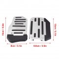 Pedal Covers Automatic- Brake Alloy Nonslip Accelerator Pad Cover For Automatic Vehicles At Car Silver