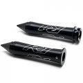 Spiked Hand Grips Compatible With Yamaha R1 W Logo Is Laser Etched Into The Bar Ends Sliders
