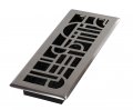 Da Cor Grates Adh412-nkl Art Deco Floor Register 4x12 Inches Brushed Nickel 