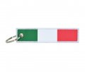 Italian Il Tricolore National Flag Keychain Tag With Key Ring Keys Cars Motorcycles Gifts Edc 