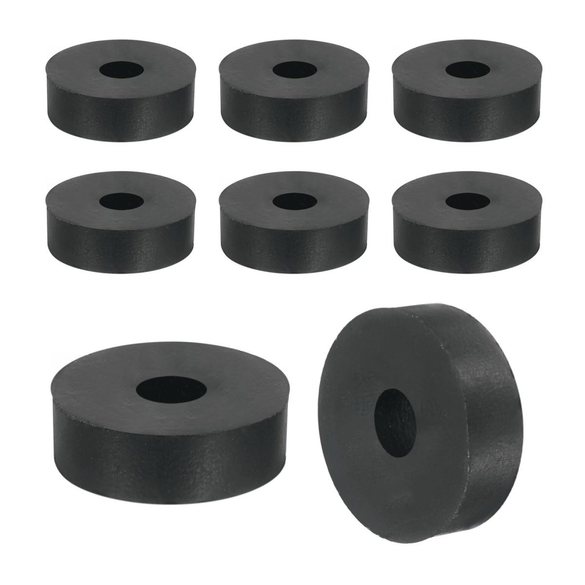18pcs Thick Rubber Spacer 13 16 Inch Od X 1 4 Id 3 8 Thickness Round Bushings Anti Vibration Flat Washers For Home Industrial