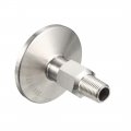 Pipe Fitting 1 8 Pt Male Threaded To 57 Ferrule Stainless Steel Clamp Pack Of 2 
