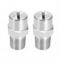 Uxcell Flat Fan Spray Tip 1 8bspt Male Thread 304 Stainless Steel Nozzle 65 Degree 2 4mm Orifice Diameter Pcs