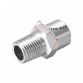 Uxcell Flat Fan Spray Tip 1 8bspt Male Thread 304 Stainless Steel Nozzle 65 Degree 2 4mm Orifice Diameter Pcs
