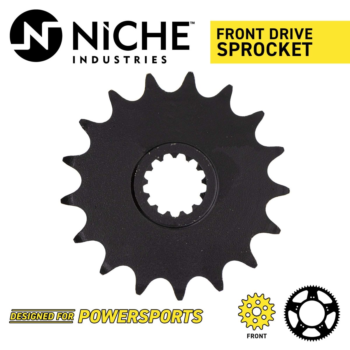Niche 520 Pitch Front 17t And Rear 43t Drive Sprocket For 2011-2018 Suzuki Gsxr750