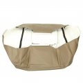 Ecotric Seat Bottom Cover Compatible With 1999 2000 Ford F250 F350 F450 Lariat Tan Artificial Leather Front Passenger Side