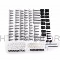 Httmt Mt215-017b- Complete Fairing Bolts Kits Compatible With Cbr 600 F4i Cb250r Cb1000r Cb1100 Silver