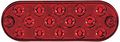 Maxxima M63350r 14 Led Red Oval Ultra-thin 0 4 Low Profile Stop Tail Turn Light 