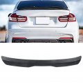 Roof Spoiler Car Exterior Rear Window Visor Deflector Universal Fit Reduce Resistance Top Lip Molding Trim Carbon Fiber Style