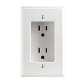 Leviton 689-w 15 Amp 1-gang Recessed Duplex Receptacle Residential Grade With Screws Mounted To Housing White 