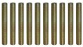 Creative Hobbies Ely1093 Steel All Thread Lamp Pipe Nipples 2-1 2 Inch Long Yellow Zinc Coated 1 8ip Standard Hardware Diy