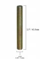 Creative Hobbies Ely1093 Steel All Thread Lamp Pipe Nipples 2-1 2 Inch Long Yellow Zinc Coated 1 8ip Standard Hardware Diy