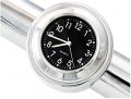 7 8 1 Motorcycle Handlebar Chrome Black Dial Clock Waterproof Shock Resistant Glow In Dark Fit For Ducati Monster 1100s Abs